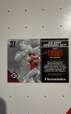 2017 Panini Chronicles - Mike Trout #47 Blue /399 SP