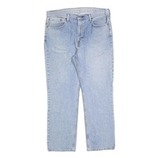 JEANS LEVI'S 515 POUR HOMMES Bleu Clair Droit En Denim Lavé À La Pierre W38 L30