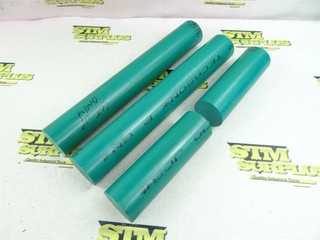 4PCS OF GREEN RADEL R 5500 MACHINABLE PLASTIC ROUND STOCK 1 1/2" DIA