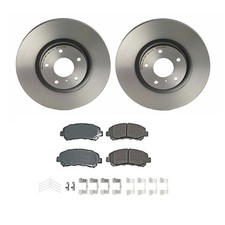 Kit de frenos delanteros Akebono ProACT pastillas de rotores de disco para Nissan Máxima CVT automático