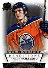 Kailer Yamamoto Edmonton Signature Renditions 2017-18 UD The Cup Blank Back