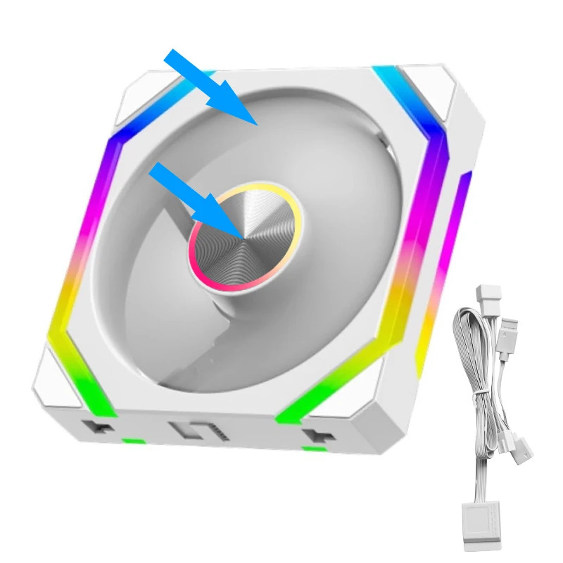 1 White Forward Fan