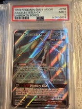 2019 POKEMON SUN & MOON UNBROKEN BONDS #208 FULL ART/CELESTEELA GX PSA 9 on eBay