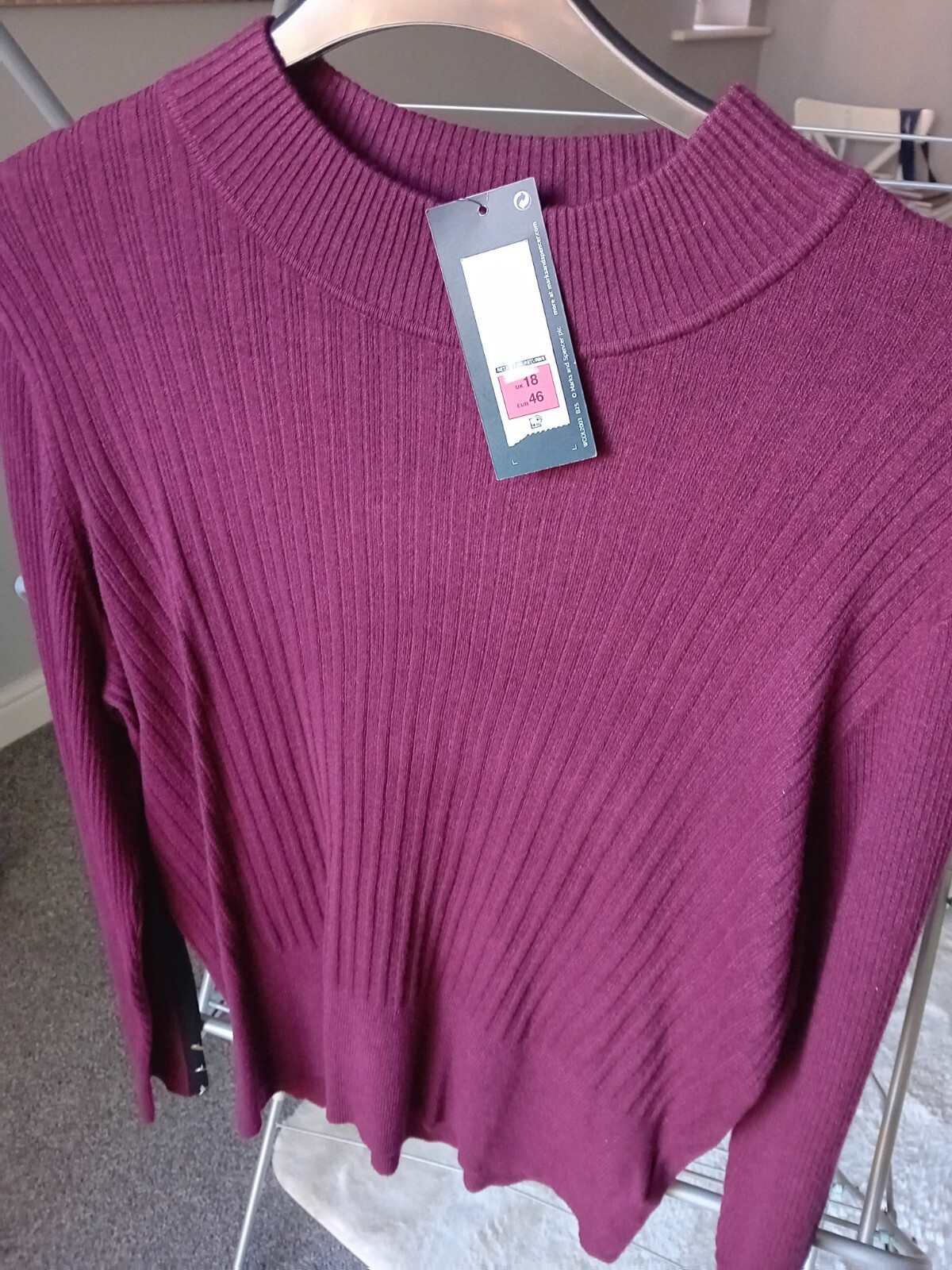 Brand New Ladies Ribbed Jumper Size 18 From M&S eBay