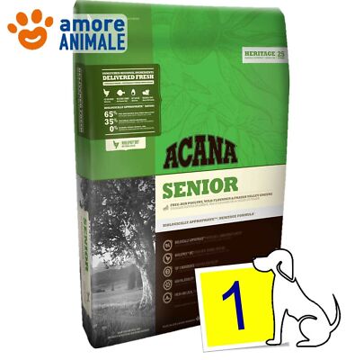 Acana Hund Heritage Senior 1 / 2 Säcke Mit 11,4 Kg - Trockenfutter Für Hunde