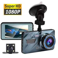 4" Dual Lens Car DVR HD 1080P Vehicle Dash Cam Video Recorder Camera G-Sensor