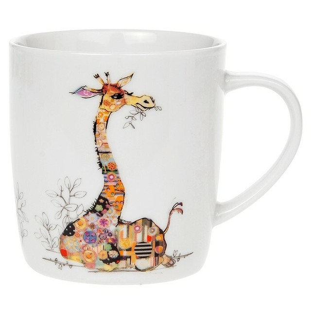 Bug Art Kooks Collection Gerry Giraffe China Mug Boxed Great Gift