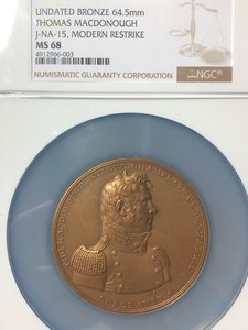 Reserved Item Thomas Macdonough J Na 15 Bronze 64 5mm Medal Ngc Ms 68 Restrike 10 18 Free Shipping And Installation Aksarapublic Com