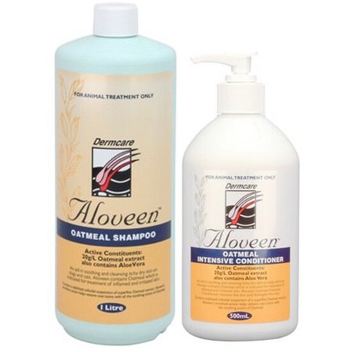 Aloveen Oatmeal Shampoo & Conditioner Combo - Large Dog Pet Grooming - 第 1/1 張圖片