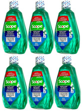 Crest Scope Outlast Mouthwash, Fresh Mint, 100mL 3.3oz Air Travel Size-Pack of 6 1.11 per gallon