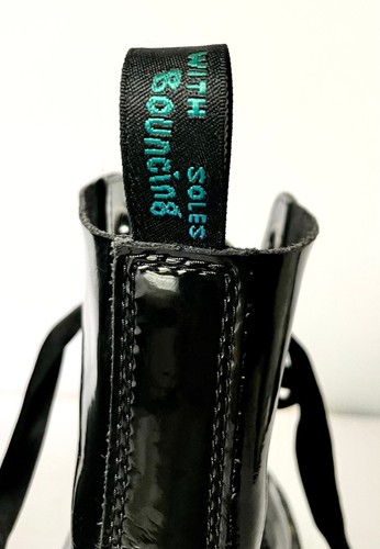 RARE Dr. Martens Molly Rainbow Holographic Patent Leather boots EU 43 L 11 M 10 - Picture 7 of 14