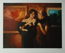 Mark Spain "The Conversation" Serigraph on Paper - Hand Signed and Numbered