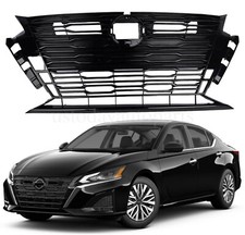 Front Bumper Upper Grill For 2023-2024 Nissan Altima Sl Sv Black 62310-9hf8e