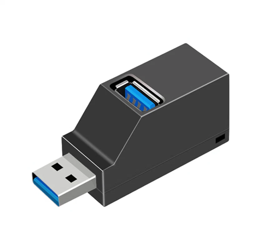 Lote de caja divisorra portátil de alta velocidad concentrador USB 3.0 de 3 puertos para PC portátil portátil Foto 4 de 4