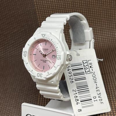 Montre Casio LRW-200H-1E Pour Femme - Analogique à Quartz, Bracelet Résine, Neuve étiquetée