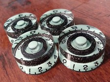 4 Guitar CTS 24 Spline Speed volume/tone knobs. Seafoam/Black Flake..  JAT