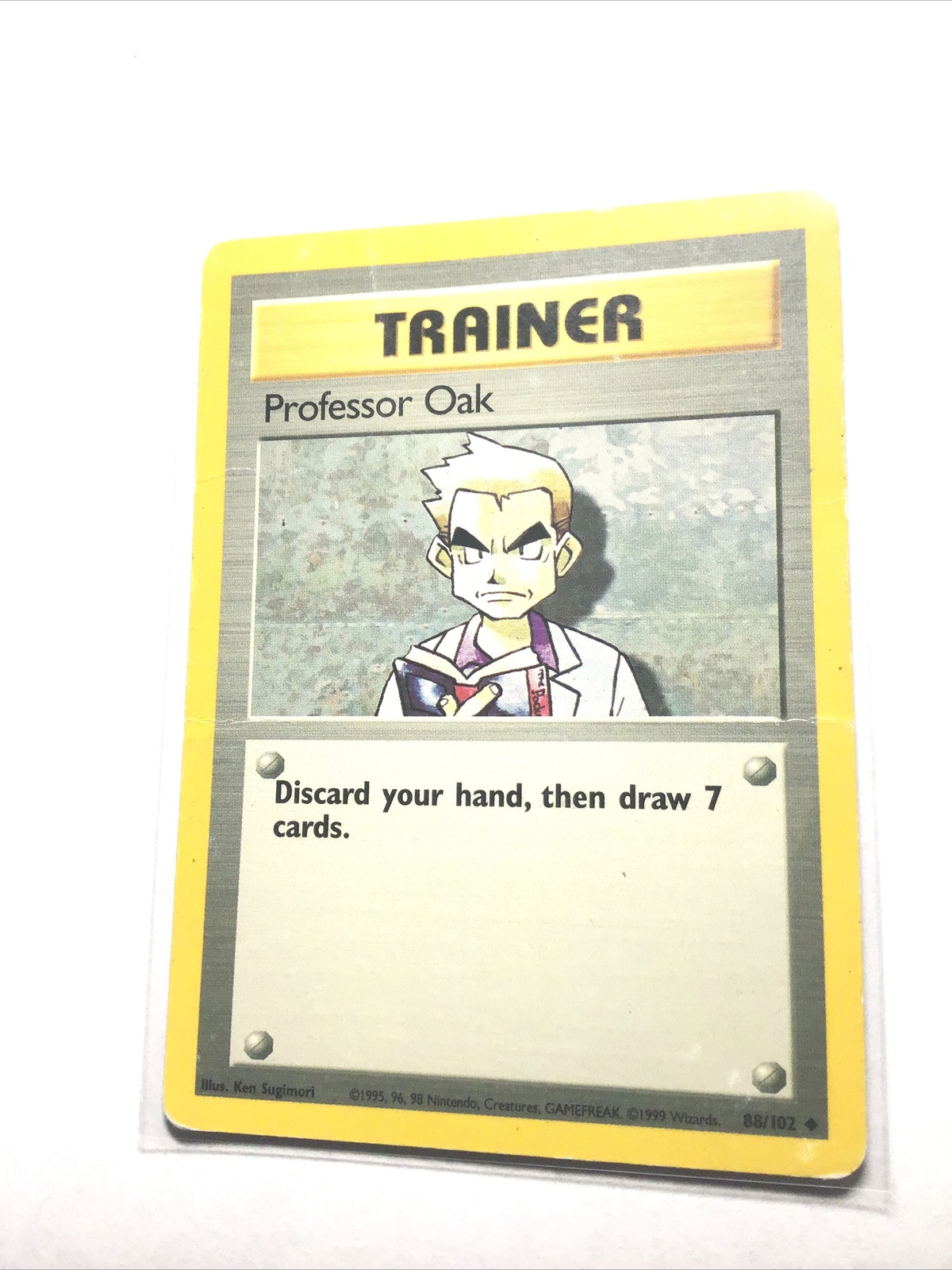 PROFESSOR OAK - 88/102 - Base Set - Pokemon Card - HP