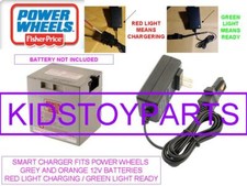 SMART Charger 12 Volt 12V for Power Wheels 00801-1869 Grey Battery Fisher Price