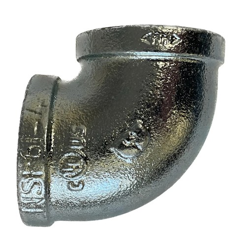 BMI 4" Galvanized 90° Elbow Pipe Fitting NPT Thread Class 150 UL/FM Iron New