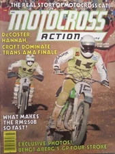 Mar 1977 Motocross Action MXA magazine motorcycle RM250B Trans-AMA Aberg 4stroke