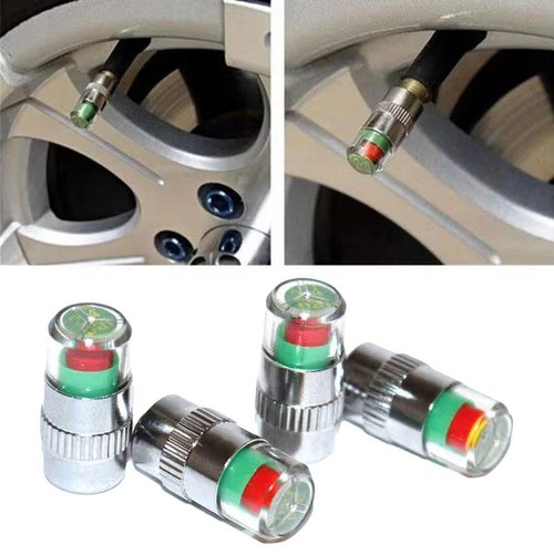 4 Pcs Car Auto Tire Monitor Valve Dust Cap Pressure Indicator Sensor Eye UK - Picture 9 of 13