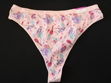 1 NEW Cacique VTG Cotton High Cut Thong Panty Size 22 / 24