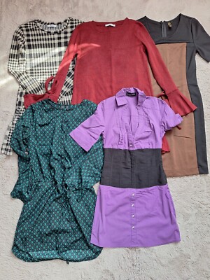 5 Damen Kleider, Paket, Gr.XS/S, Mango, melrose, rainbow
