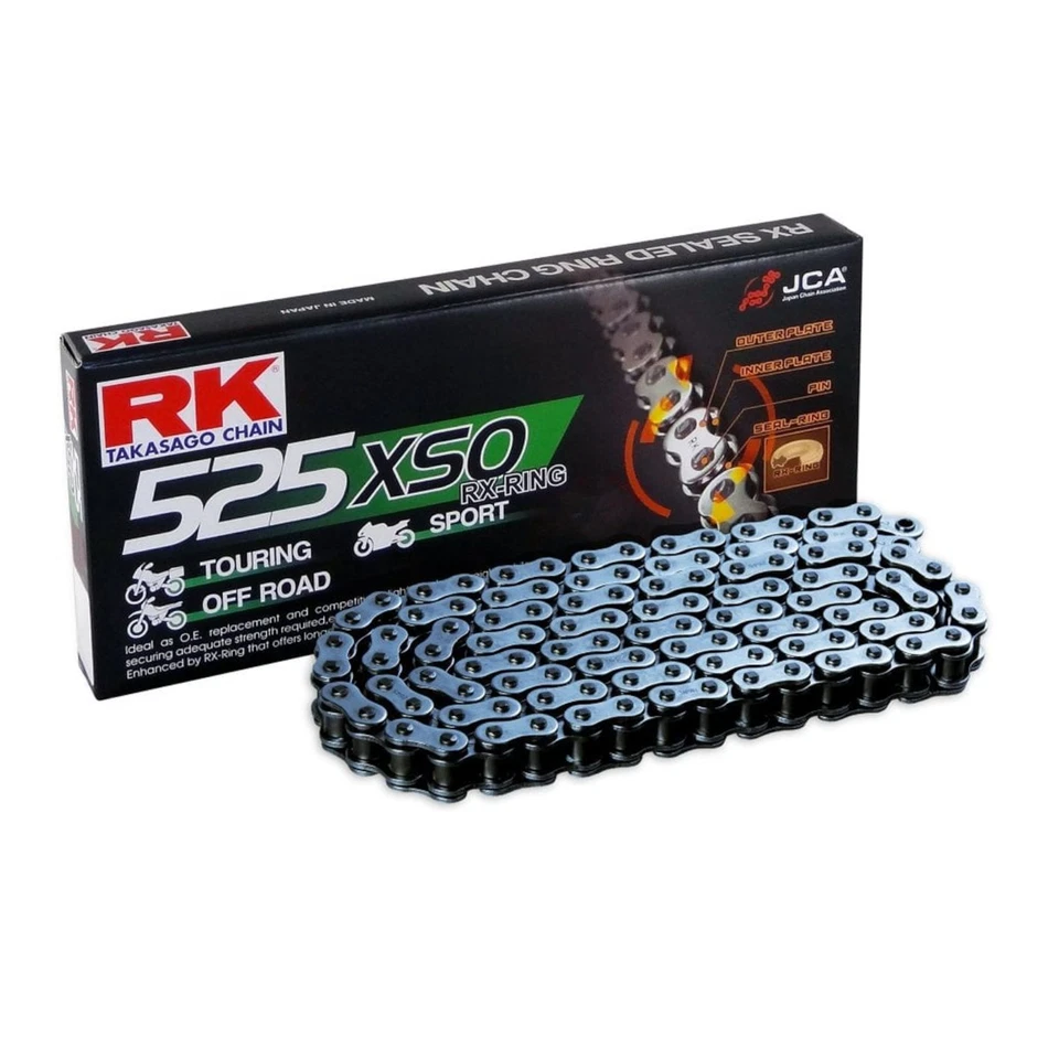 Corrente RK para Ducati 1100 Hypermotard Evo SP Corse Ed 2012 anel RX preto - Imagem 2 de 4