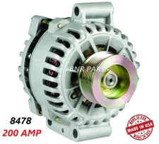 200 AMP 8478 Alternator Ford F Super Duty 6.0 High Output Performance HD NEW USA