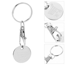 4pcs Shopping Trolley Token Keychain Trolley Token Pendant Keyring for Shopping
