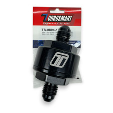 Turbosmart Billet Turbo Oil Feed Filter 4an 44um Black Ts-0804-1002