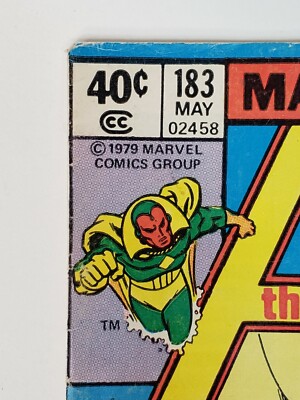 Avengers 183 Marvel Comics Absorbing Man Ms Marvel joins Avengers