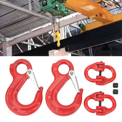 4in1 6mm Hammerlock Eye Sling Hook Safety Chain Caravan Trailer Connect