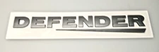 New ABS Rear  Boot Tailgate Badge Emblem Sticker Decals  DEFENDER Matte Grey
