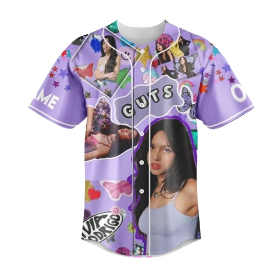 Olivia Rodrigo Guts Concert Baseball Jersey