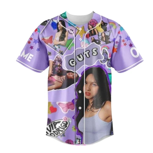 Olivia Rodrigo Guts Concert Baseball Jersey