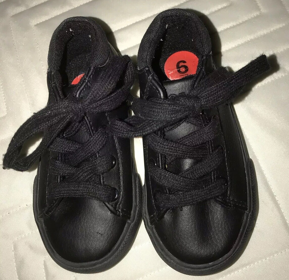 Ralph Lauren Polo (Pony) Sneakers stringate in pelle per bambini. Taglia 6. Nero