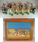 Cherilea 12 Piece Horsemen Northern and Southern States Retail Original Box by Elastolin #073