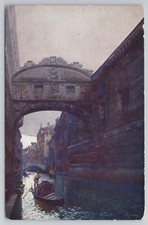 Bridge Of Sighs Ponte dei Sospiri Venice Venezia Italy 1910s Postcard Gondolier