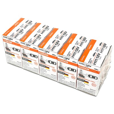 10x Osram Sylvania H11 OEM Headlight Halogen Lamps Bulbs 64211L+ 12V 55W DOT