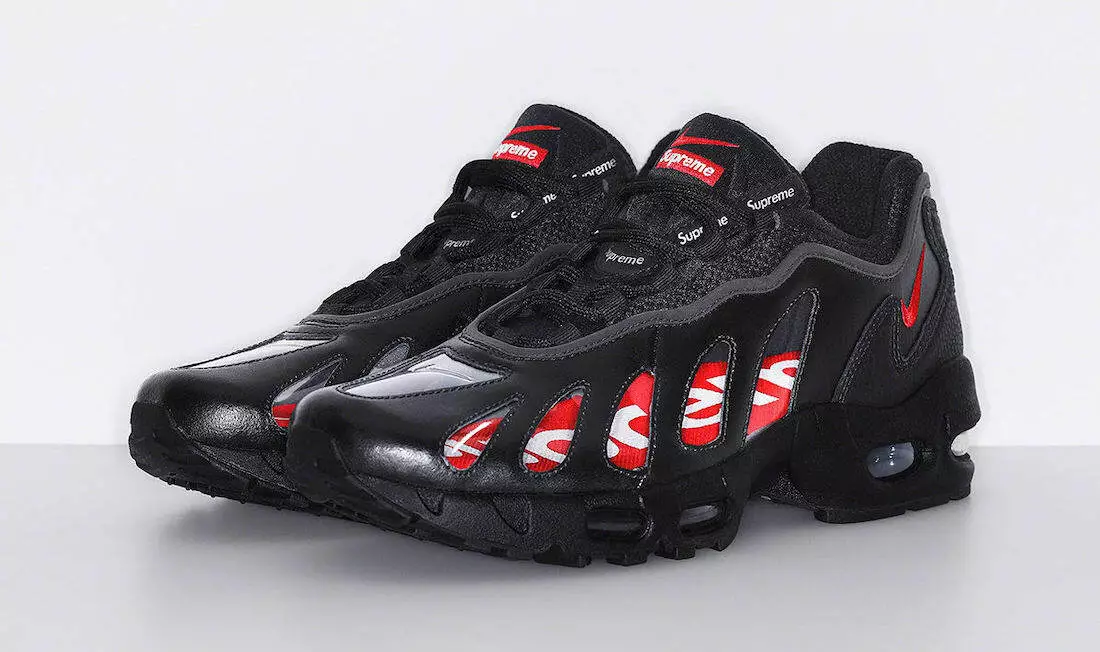 CV7652 002 Nike Air Max 96 Supreme noir vitesse rouge clair (hommes)