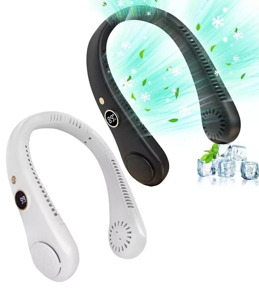2 Ventilatori Portatili AaoLin Ricaricabili - Mini Ventole Ad Alta Velocità 7000 Rpm, 4 Velocità, Batteria 2600mAh, Per Viaggi E Concerti - 2