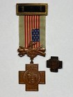 Spanish American War, Veterans Badge, Uswv, #A5513 and Lapel Pin