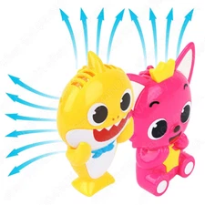Pinkfong Baby Shark Necklace Mini Fan Toy Hand Portable for Kids Boys Girls Gift