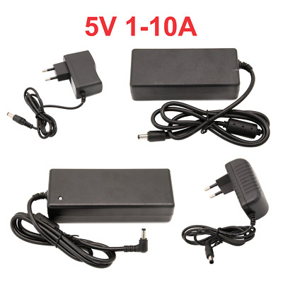 LED Netzteil Power Supply Trafo Schaltnetzteil 5V  1A 2A 5A 10A 5,5mm DC Adapter