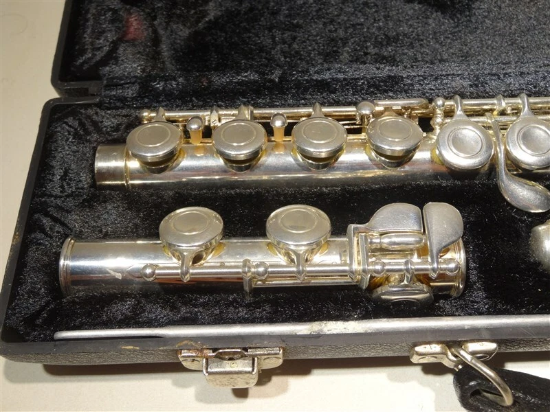 Flauta VITO 113 Plata Níquel Plata Agujero Cerrado Concierto C * BONITA Foto 2 de 4