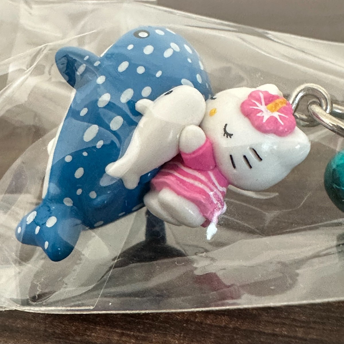 Hello Kitty Whale Shark Vintage Keychain Japan Gotochi Sanrio #829 Hello Kitty Whale Shark Vintage Keychain Japan Gotochi Sanrio #829