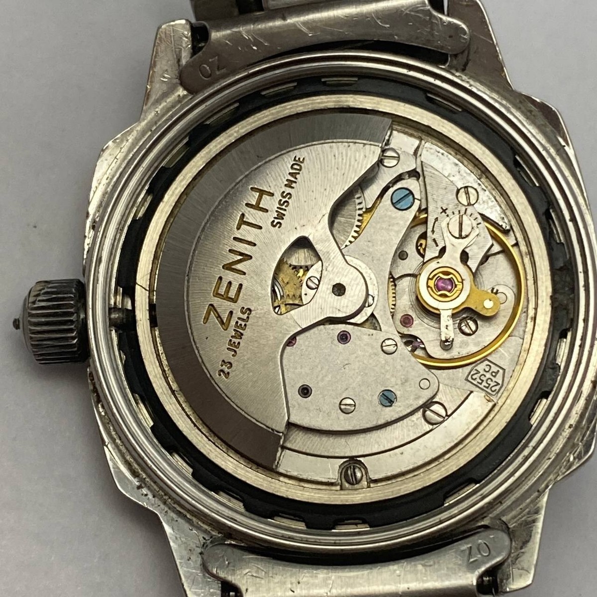 VINTAGE ZENITH DEFY SQUARE TV DIAL AUTOMATIC MOVEMENT ORIGINAL