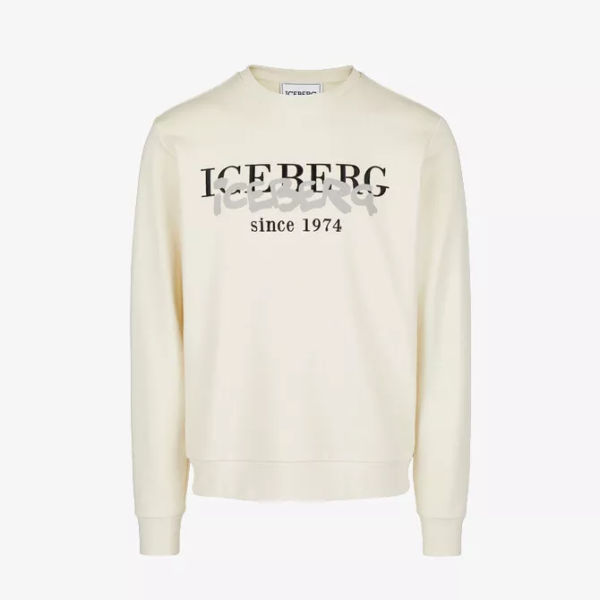 Cream top white sweatshirt