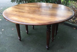 Table Bois Massif Salle A Manger Avec Rallonges Ebay